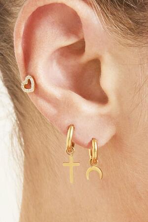 Earrings Faith Gold Stainless Steel h5 Immagine2